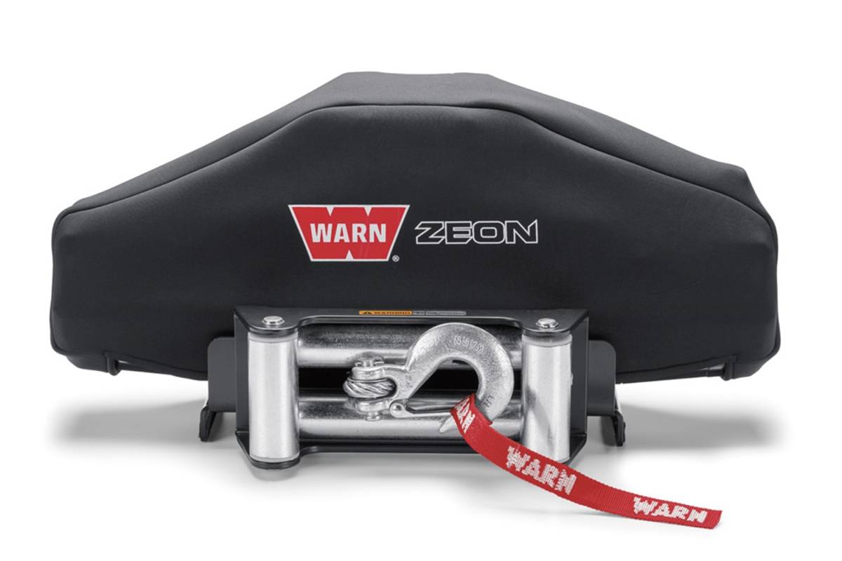 WARN 13916 Soft Winch Cover – Durable Nylon Vinyl Cover For WARN 9.5xp, XD9000, M8000 & M6000 Winches