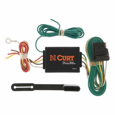 Curt Manufacturing - Accesorios electrnicos para remolque - Convertidor de corriente a 4 vías y protector de circuito