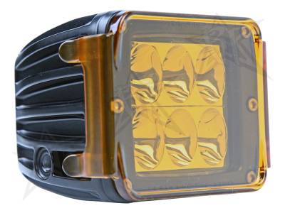 Rigid Industries - Rigid Industries Protective Polycarbonate Cover - Dually/D2 - Ambar 20193