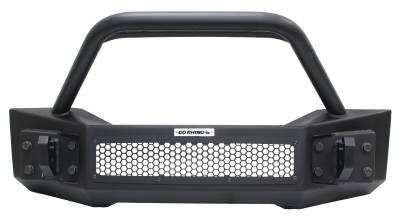 Go Rhino - Rockline Stubby Winch Bumper para Wrangler JK 07-18 / Wrangler JL / Gladiator 18-24(Defensa delantera con porta lampara)