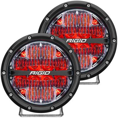 Rigid Industries - Faros Auxiliares - Faro Redondo Rigid 360 Series 6" Driving / Rojo