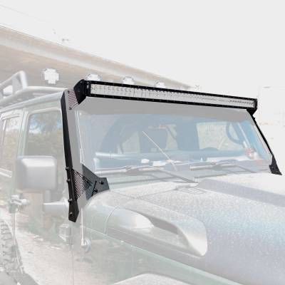 Go Rhino - Light Bar XE Series WLF Go Rhino Jeep Wrangler JK 07-18