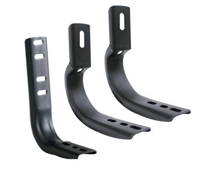 Go Rhino - Brackets de instalación para estribos WIDESIDER  4" Fusion para Wrangler JL 18-25