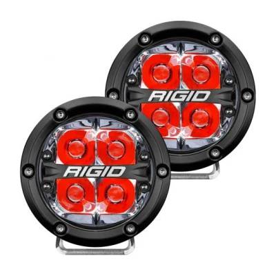 Rigid Industries - Faro Redondo Rigid 360 Series 4" Spot / Rojo