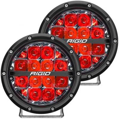 Rigid Industries - Faro Redondo Rigid 360 Series 6" Spot / Rojo