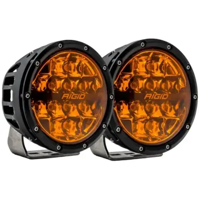 Rigid Industries - Faros Redondo Rigid 360 Series 6" Spot Con Amber PRO Lens (Par)