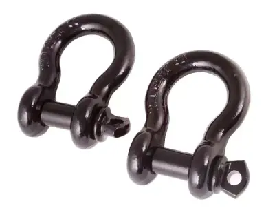 Rugged Ridge - Shackles 7/8" 6000 libras (Par) Negros Rugged Ridge Aplicación Universal