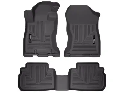 Husky Liners - Tapetes Husky Weatherbeater 1ra y 2da Fila color Negro para Forester 19 - 25