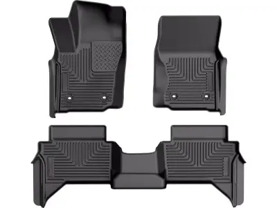 Husky Liners - Tapetes Husky Weatherbeater 1ra y 2da Fila color Negro para Tacoma 24 - 26