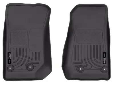 Husky Liners - Tapete Husky Weatherbeater 1ra Fila Color Negro para Wrangler JK 07 - 18