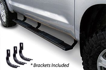 Go Rhino - 5" OE Xtreme 80" Estribos + brackets - Low Profile Chevrolet S-10 16-17 Negro Texturizado