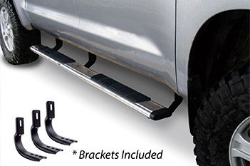 Go Rhino - 5" OE Xtreme 80" Estribos + brackets - Low Profile Chevrolet S10 16-17 Inoxidable