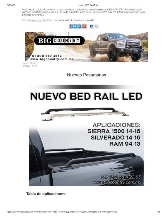 Nuevo LED Bed Rail 1