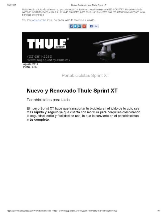 Thule Sprint XT 1