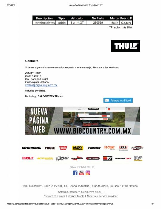 Thule Sprint XT 3