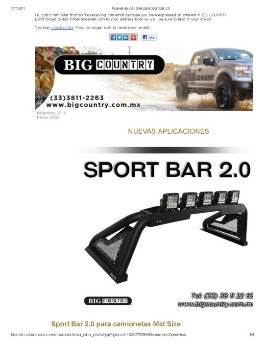 Nuevas aplicaciones Sport Bar 2.0 