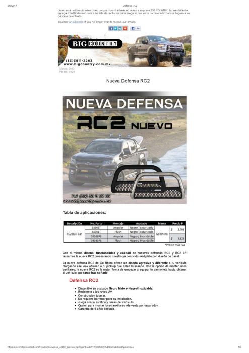 Defensa RC2