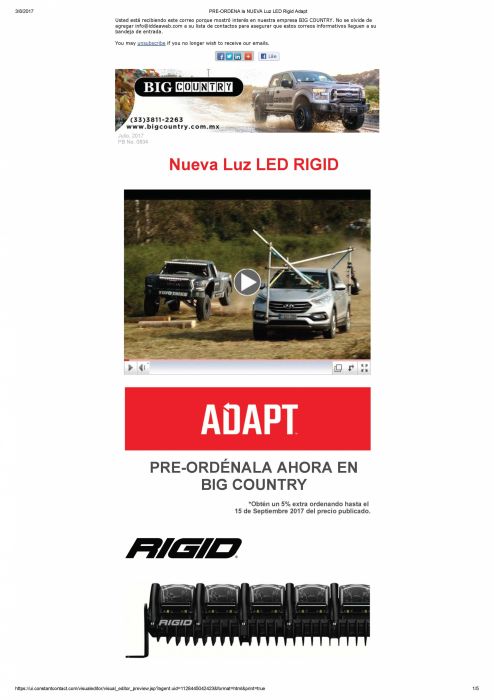 Nueva Luz LED Rigid Adapt