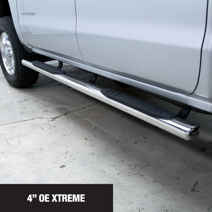 Go Rhino - Go Rhino 4" Estribos OE Xtreme Kit - 67" de largo Acero Inoxidable + Brackets Kia Sportage 17-18