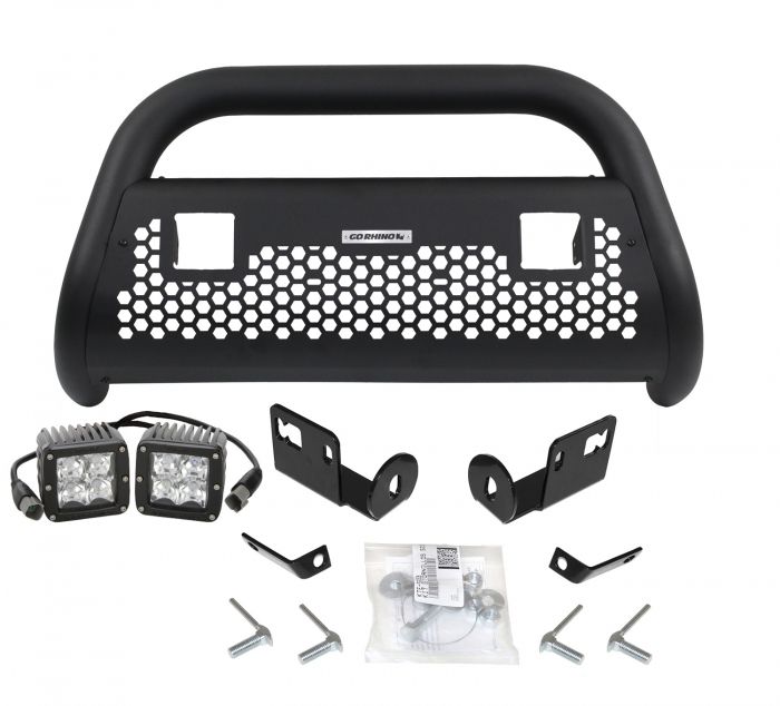 Go Rhino - RC2 LR2 Negro + Brackets + Duallys GR  Ford Ranger 16-22