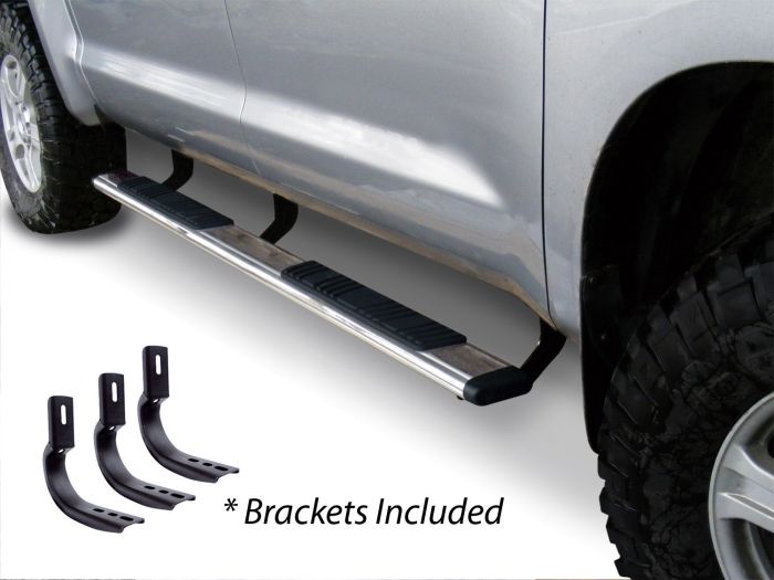 Go Rhino - 5" OE Xtreme Low Profile 80" Inoxidable + brackets Ford F-150/Lobo 15 - 24 Super Crew