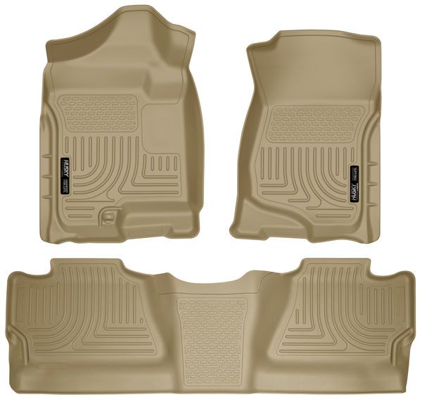 Husky Liners - Husky FloorLiners 1ra y 2da fila beige Silverado /  Sierra 1500 07-13