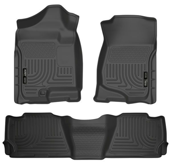 Husky Liners - Husky FloorLiners 1ra y 2da fila negro Chevrolet Avalanche 07-13