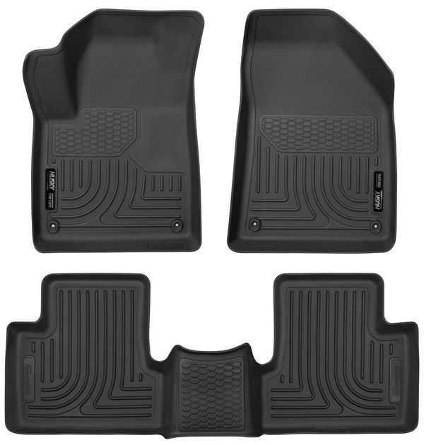 Husky Liners - Husky FloorLiners 1ra y 2da fila negro Jeep Cherokee 15-20