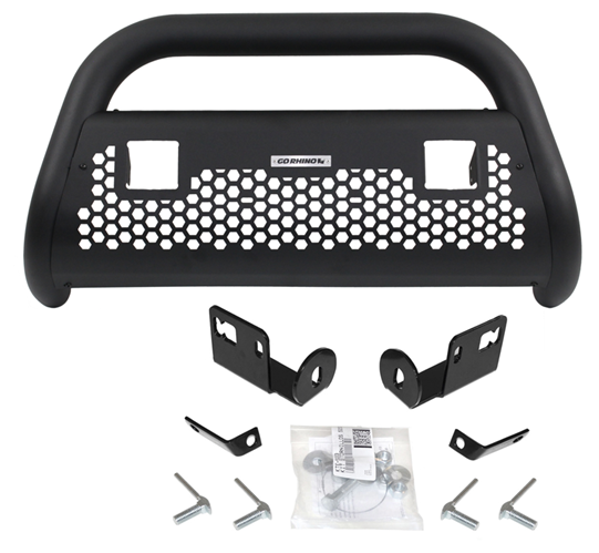 Go Rhino - RC2 LR2 Negro + Brackets Renault Duster/Oroch 15-21