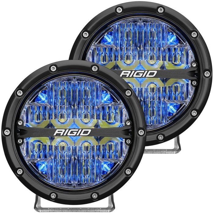 Rigid Industries - Faros Auxiliares - Faro Redondo Rigid 360 Series 6" Driving / Azul