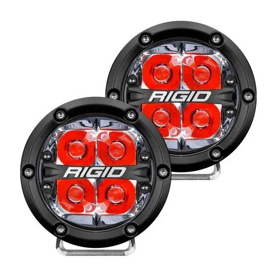 Rigid Industries - Faro Redondo Rigid 360 Series 4" Spot / Rojo