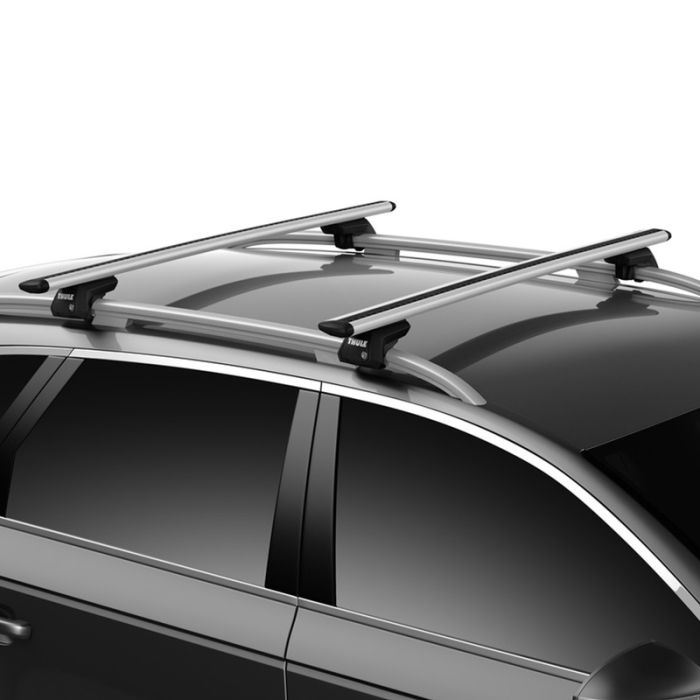 Thule - Wingbar EVO Plata BMW X1 16-22 / X2 18-19 / X3 10-22 / X4 15-18 / X4 G02 19-22 / X5 14-22 / X6 15-22 / X7 19-22 (Riel Pegado)