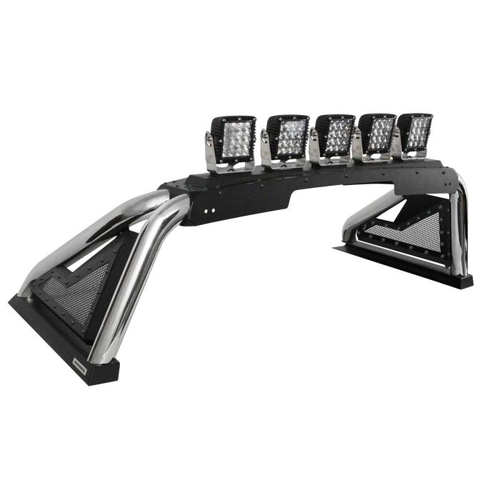 Go Rhino - Sport Bar 2.0 con actuador Inox para NP300, Hilux, Ranger, Frison T6, Frison T8, Landtrek y S10