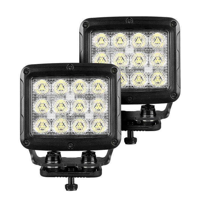 Go Rhino - Faros Cuadrados 5" GR Bright Series 1 Par Flood