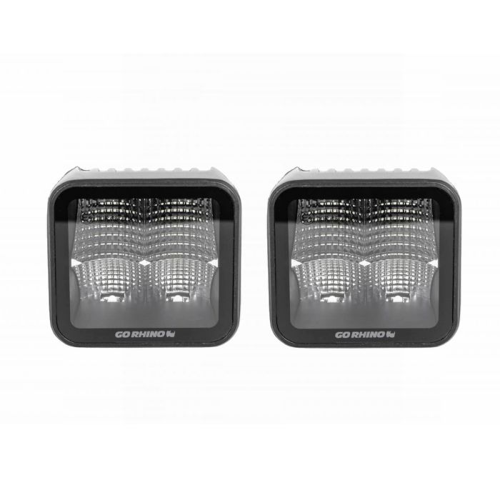 Go Rhino - Faros CUBEIT 3" GR Blackout Series 1 Par Spot