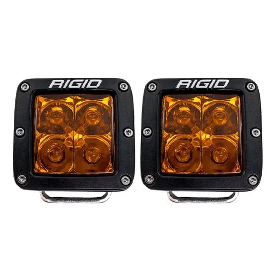 Rigid Industries - Faros Auxiliares D-Series Spot Con Amber PRO Lens (Par)