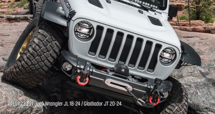 Rugged Ridge - Protectores para Faros Principales Delanteros Elite Rugged Ridge para Wrangler JL / Gladiator 18-25 (2 y 4 puertas)