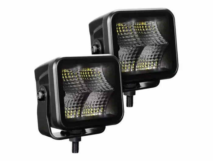 Go Rhino - Faros CUBEIT 3" GR Blackout Series 2 Pares Flood