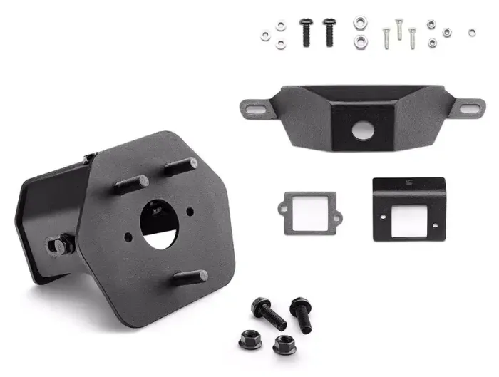 Rugged Ridge - Portallanta y Reolocalizador de camara de reversa Wingmate Rugged Ridge para Gladiator 20 - 25