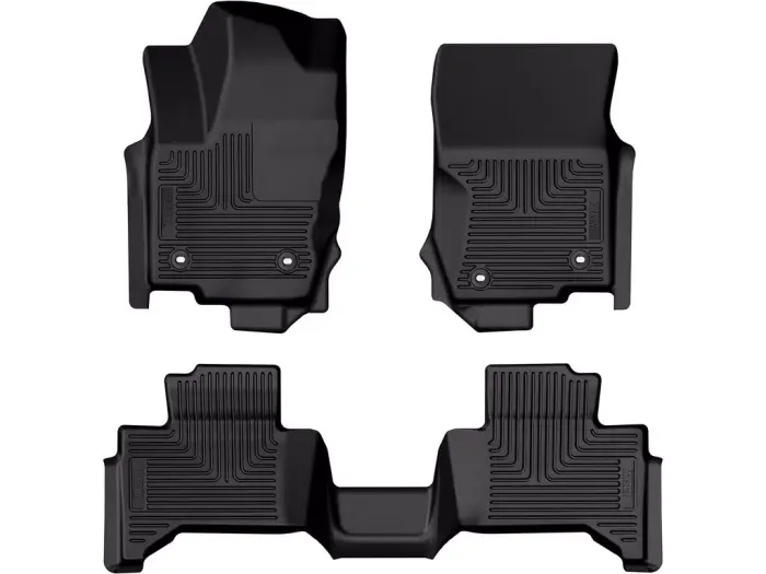Husky Liners - Tapetes Husky Weatherbeater 1ra y 2da Fila color Negro para LandCruiser 24 - 25