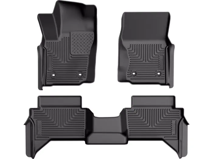 Husky Liners - Tapetes Husky Weatherbeater 1ra y 2da Fila color Negro para Tacoma 24 - 25