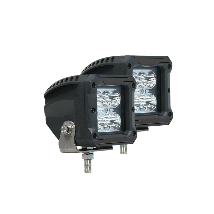Realtruck - Luces Led CUBEIT de 3" RT Amber Series c / Inserto de plastico (1 Par)