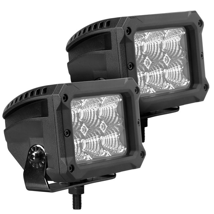 Realtruck - Par de Faros Rectangulares de 6 leds GR Bright Series Flood