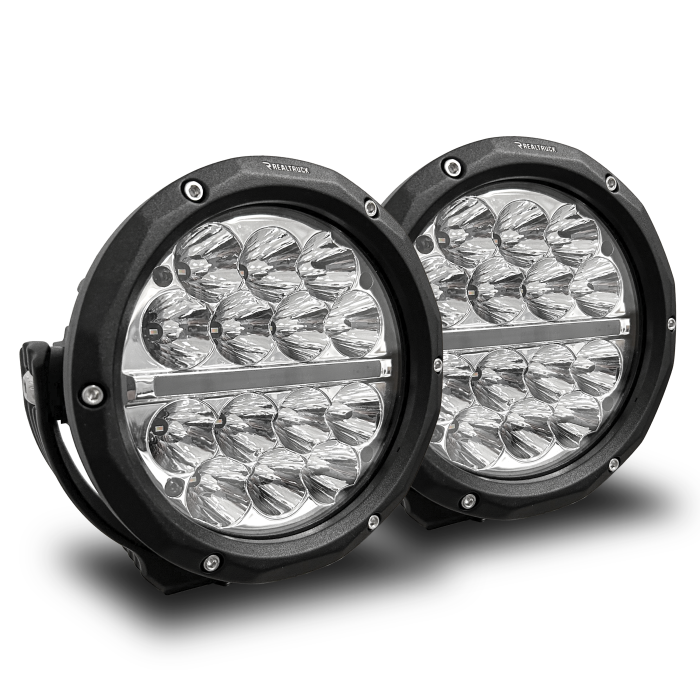 Realtruck - Luces Led Round de 6" RT Amber Series (1 par)