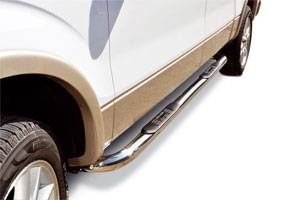 Estribos redondos clásicos  3" Cromado para Ford Ranger 1998 - 2012 Extendedida 2 puertas
