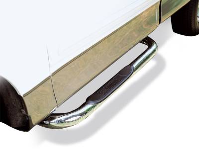 Estribos serie 4000 + Brackets Inoxidable Dodge Ram 09-14 Reg Cab