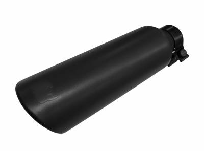 Colilla de escape para tubos de  2 1/4"  Negra