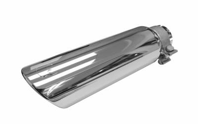Colilla de escape para tubos de  2 3/4" Cromado