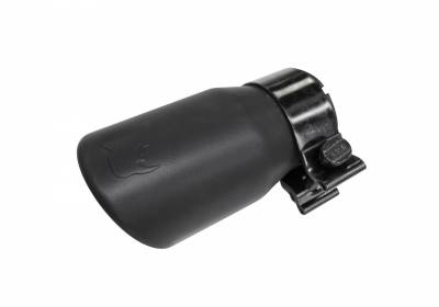 Colilla de escape para tubos de  2  1/4 "  Negra