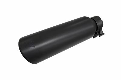 Colilla de escape para tubos de  2  1/4 "  Negra